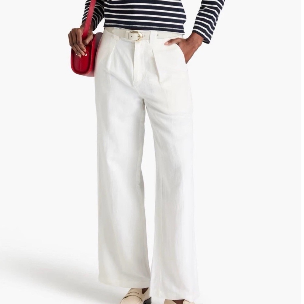 Alex Mill Pleated Linen Trouser Wide-Leg